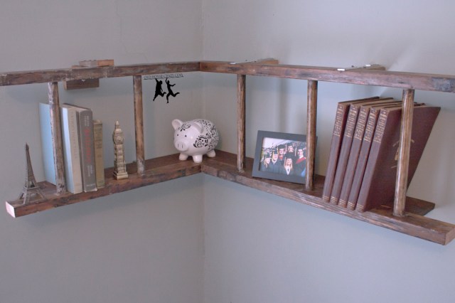 Old House Crazy - Antique Ladder Book Shelf - 14