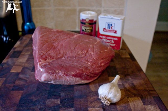 Old House Crazy - Homemade Roast Beef with Garlic - 01
