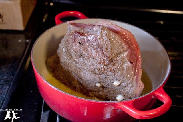 Old House Crazy - Homemade Roast Beef with Garlic - 05