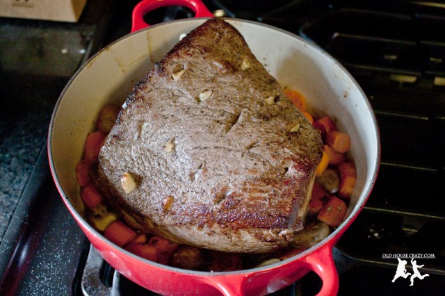 Old House Crazy - Homemade Roast Beef with Garlic - 08