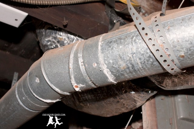 Old House Crazy - DIY - Install a Vent Flue for a Condensing Gas Furnace - 95% Efficient - 04