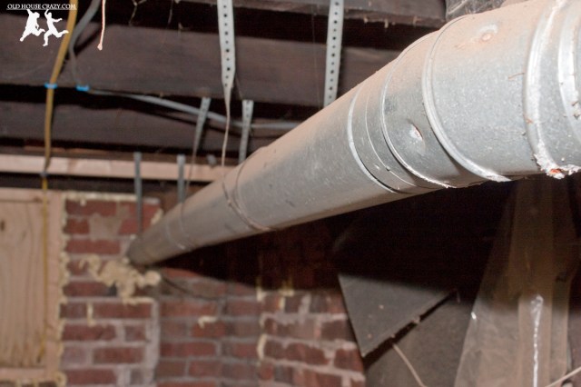 Old House Crazy - DIY - Install a Vent Flue for a Condensing Gas Furnace - 95% Efficient - 05
