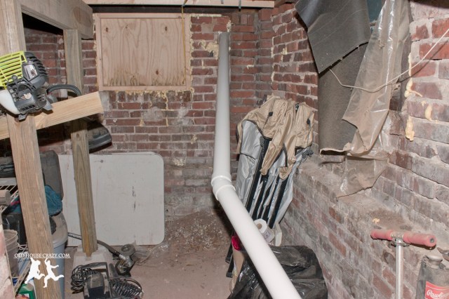 Old House Crazy - DIY - Install a Vent Flue for a Condensing Gas Furnace - 95% Efficient - 07