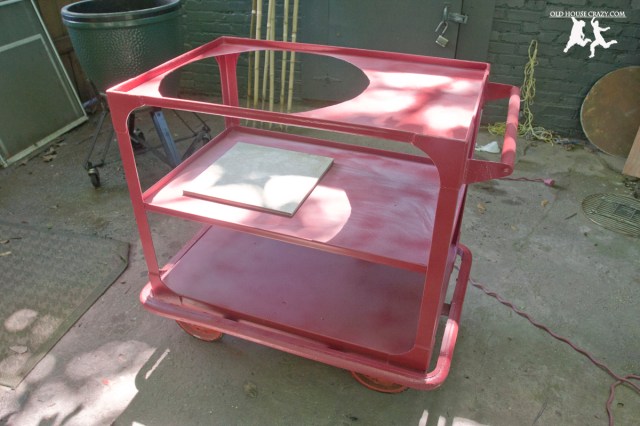 Old House Crazy - DIY - Repurpose Your Own Big Green Egg Cart - 07