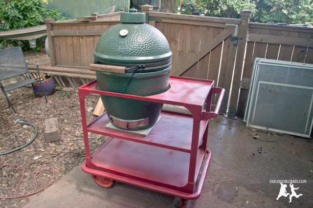 Old House Crazy - DIY - Repurpose Your Own Big Green Egg Cart - 09