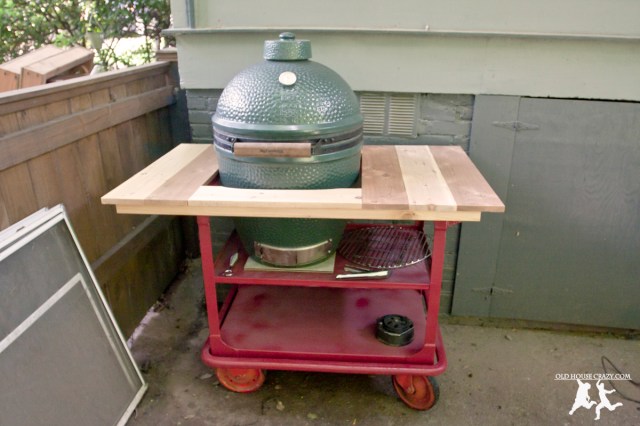 Old House Crazy - DIY - Repurpose Your Own Big Green Egg Cart - 12