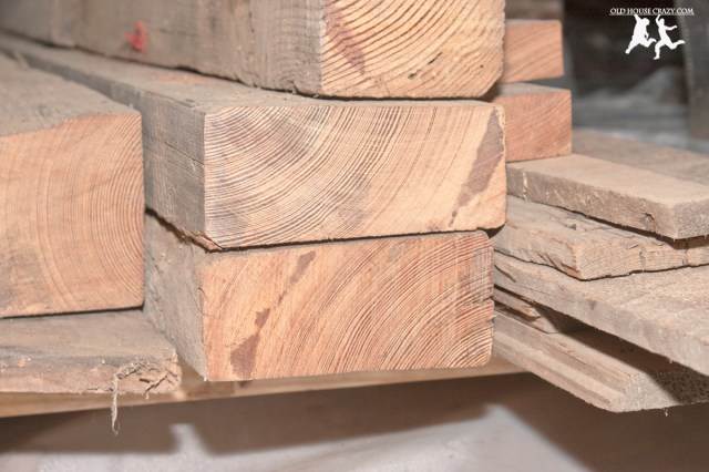 We've got a few southern heart pine beams left over from our dining room table. 