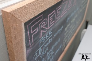 Old House Crazy - DIY - Organizing - Make a Chalkboard Menu for Your Freezer - 13