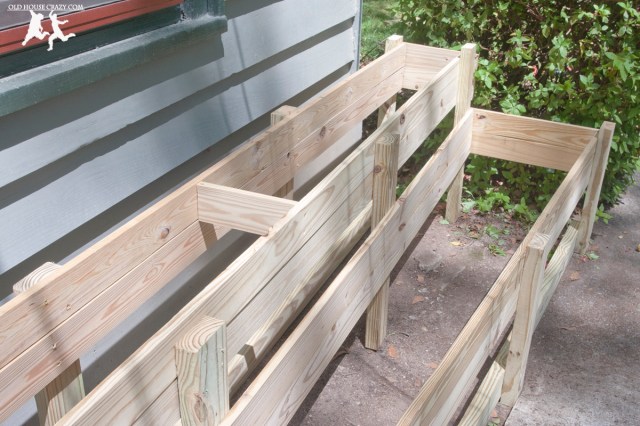 Old House Crazy - DIY - Build a Custom Two-Tiered Flower Planter - 09