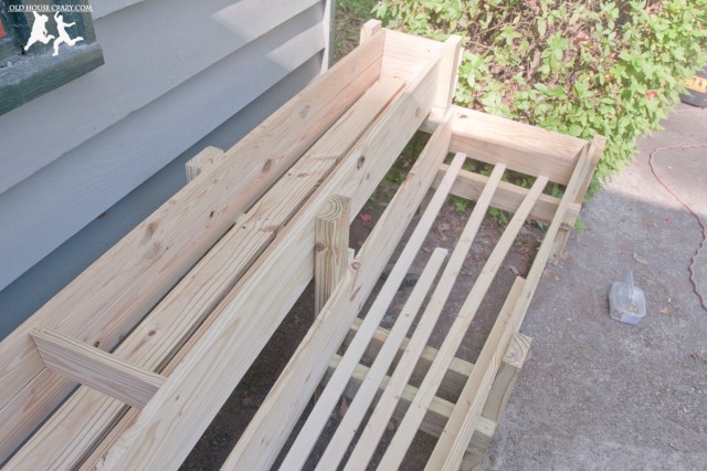 Old House Crazy - DIY - Build a Custom Two-Tiered Flower Planter - 11